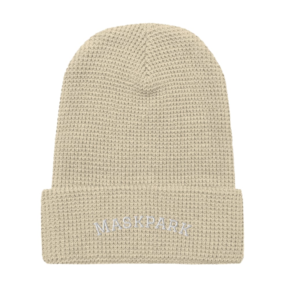 Mask Park Waffle Beanie in Tan