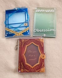 Image 1 of Aesthetic Acrylic Photocard/Charm Holders -- FREE photocard included