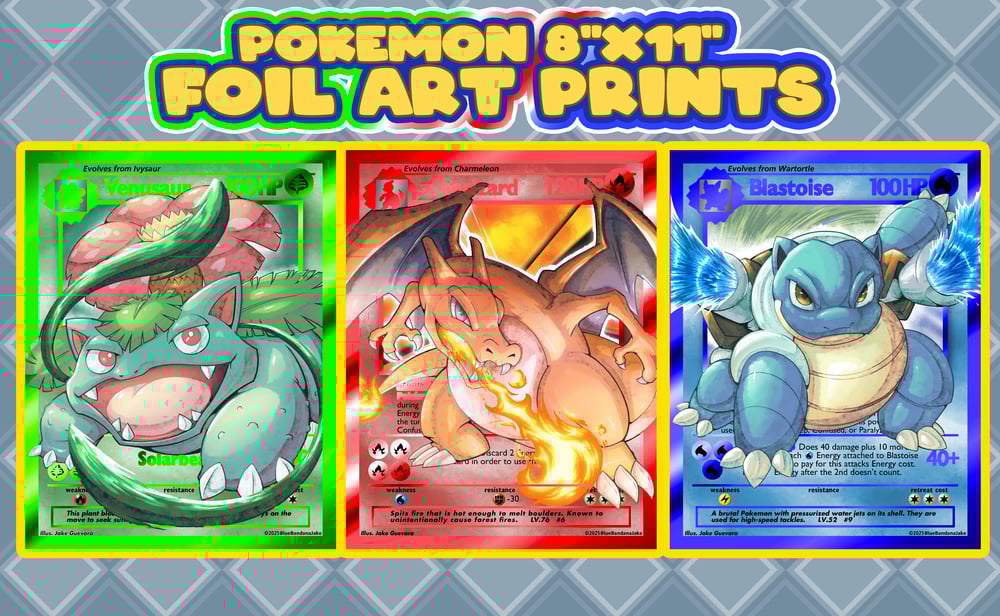 Image of Starter Evolution 8.5" x 11" Foil Prints