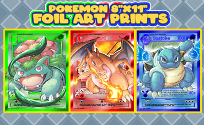 Image of Starter Evolution 8.5" x 11" Foil Prints