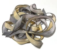 Image 5 of 1PC. GHOST TOWN 42" hand dyed wrist wrap bracelet silk ribbon//Yoga wrist wrap bracelet ribbon