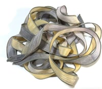 Image 8 of 1PC. GHOST TOWN 42" hand dyed wrist wrap bracelet silk ribbon//Yoga wrist wrap bracelet ribbon