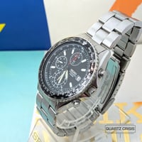 Image 4 of 2013 Seiko Flightmaster SND253 Black Pilot's Quartz Chronograph (7t92-0CF0)