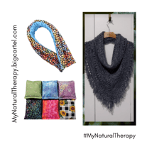 Image 4 of Migraine Sinus Eye Pillow, Herbal, Use Hot or Cold, Rock Guitars