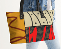 Image 1 of Abstract Squares Stylish Tote