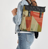 Image 2 of Abstract Jungle Casual Flap Backpack