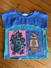 Image 5 of Splice-T Top. Blue sz12