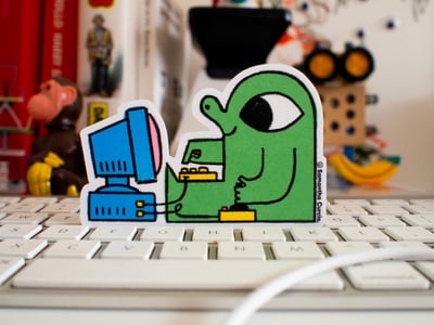 Image of Computer Gamer - vinyl sticker
