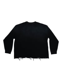 Image 2 of Black Raw Edge Tee – Snake Bone by Ryu