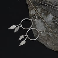 Image 1 of Falling Leaves Silver Earrings