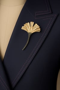 Image 1 of 🌿✨  Ginkgo Glam Brooch