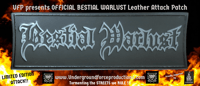 BESTIAL WARLUST - LOGO Leather Patch 