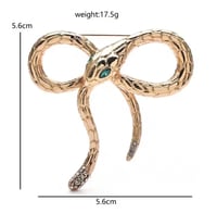 Image 3 of 🐍  “Bowtox” Brooch - 2 Colours