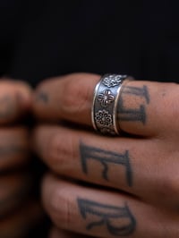 Image 2 of Silver Jewelry – HanO x Dino Oriental Collab Open Ring [Men’s]