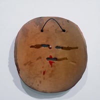 Image 9 of Masque mexicain vintage en terre cuite peint à la main – Années 70 - 80