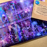 Image 3 of Purple Vinyl Holographic Glitter Bomb Large Clutch