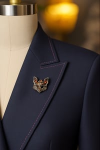 Image 2 of 🦊 “Foxy Affair” Brooch