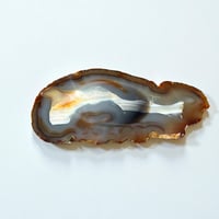 Image 1 of Vide-poche en tranche d'agate bleu vintage 1960 cendrier 