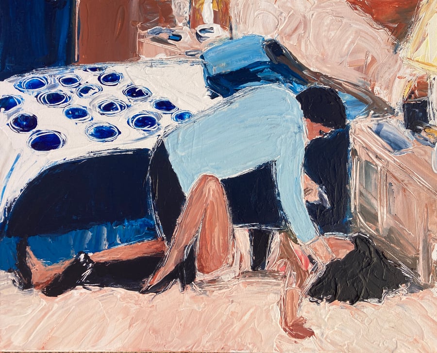 Image of I gotta come home to this (original on canvas)