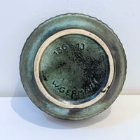 Image 8 of Cendrier vintage en céramique grès vert noir 1950 - 1960 West Germany 