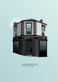 Image 1 of Sarsfields Pub Drogheda Art Print