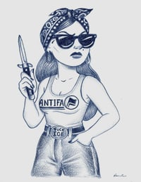 The girfriend of the founder of ANTIFA