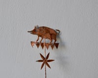 Image 1 of Small copper boar