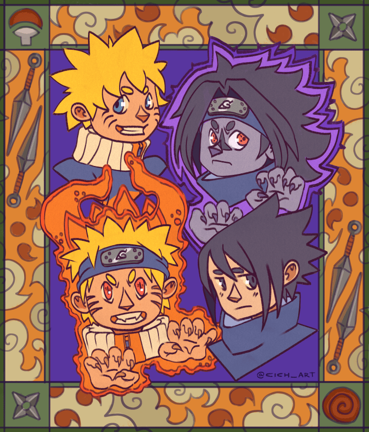 Image of Sasunaru print 
