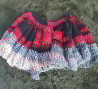 Image 1 of Lava Flow Crochet Ruffle Skirt