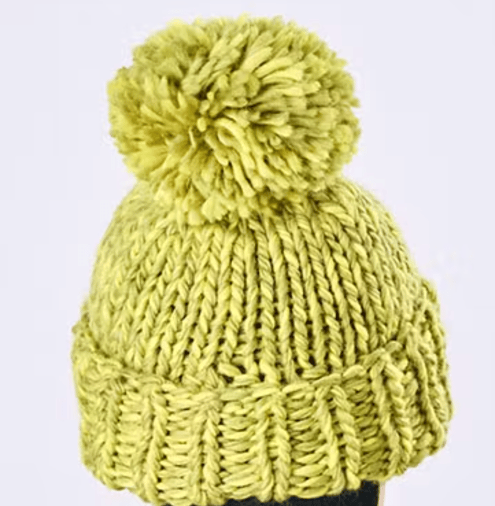 Image of Japanese Hand-knit Pom Pom Hats