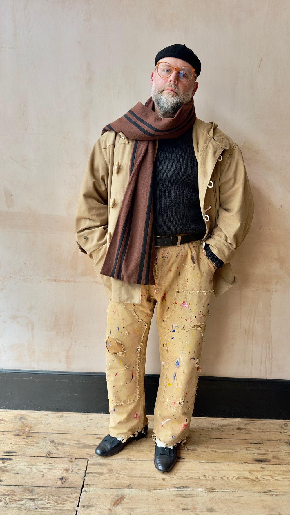 AWMS x YARMOUTH OILSKINS "FLEET" DUFFEL COAT (Tan)