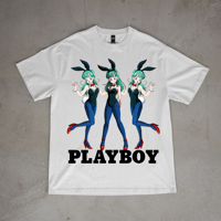 Image 1 of Playboy x Bulma Tee – Anime Icon Remix by 593 Studios