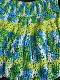Image 2 of Blue Planet Cotton Crochet Ruffle Skirt
