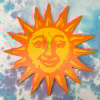 Image 1 of 12" - Orange Sunshine Painting