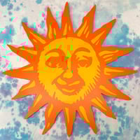 Image 1 of 18" - Orange Sunshine Painting