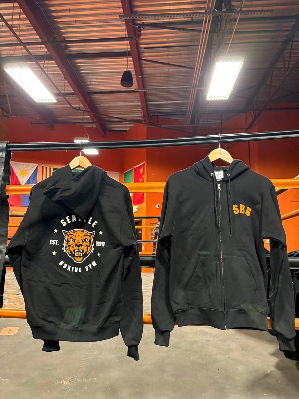 Black Zip Hoodie w/ SBG Logo