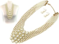 Cream & Gold Pearl 5 Layer Set