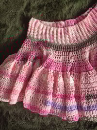 Image 5 of Urban Sakura Cotton and Acrylic Crochet Ruffle Skirt 