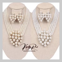 Image 1 of Pearl Necklace with CLIP Earrings