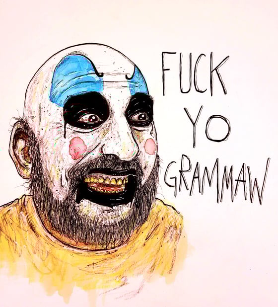 Image of CAPTAIN SPAULDING (ORIGINAL DRAWING)