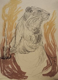 Image 1 of 'Ratty' Wind in The Willows Stone Lithograph Edition
