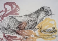 Image 5 of 'Otter' Wind in The Willows Stone Lithograph Edition