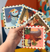 31 days of merry & bright holiday cards (sets of 31 cards & envelopes with optional sticker seals)