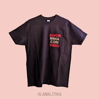 Image 1 of AMOR RIMA TEE BLACK 