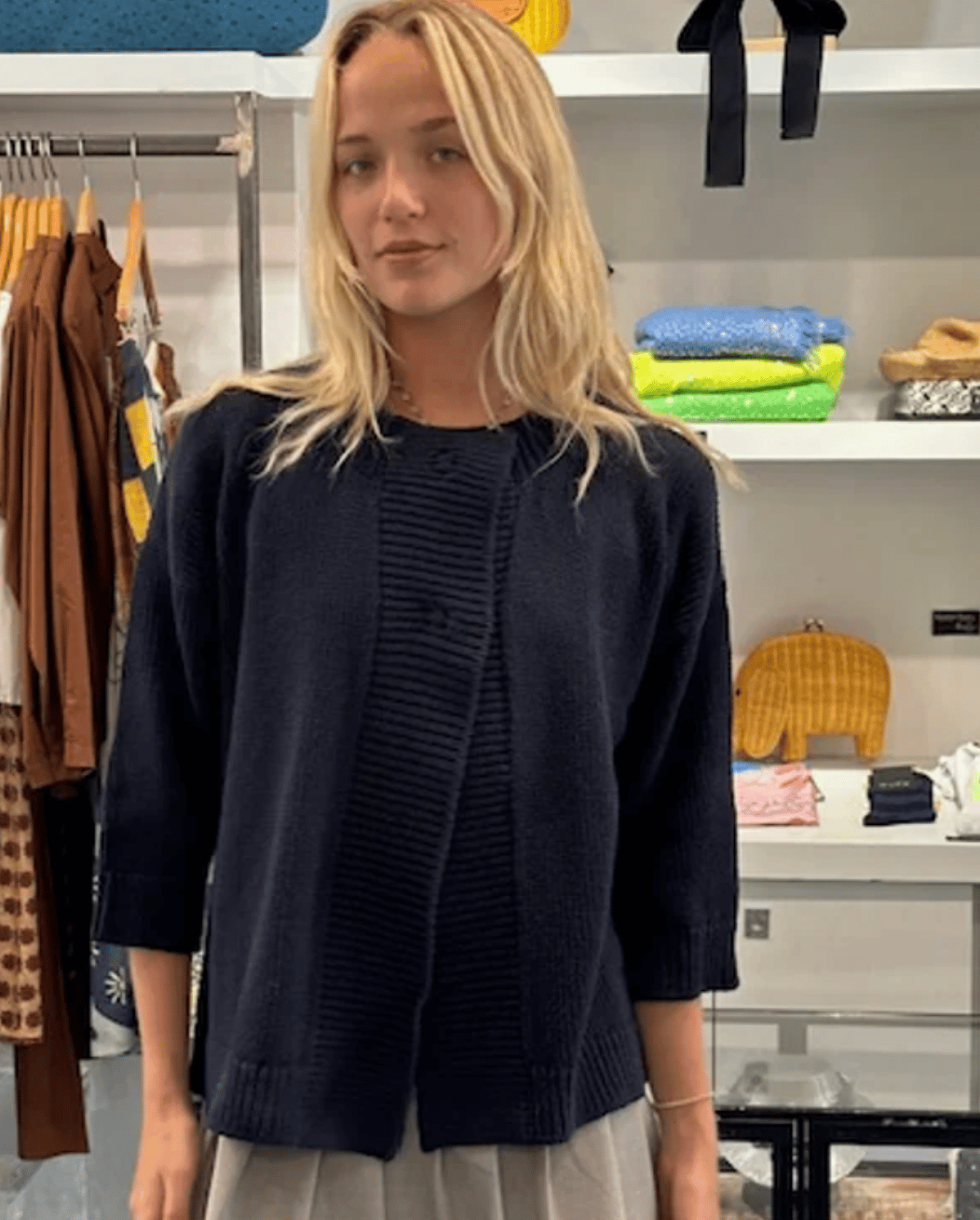 Image of La Fee Parisienne Silk Sweaters- Two Styles/3 colors