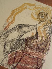 Image 1 of 'Badger' Wind in The Willows Stone Lithograph Edition