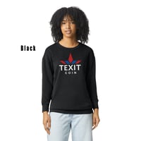 Image 2 of Texit Coin Unisex Lighweight Cotton Crewneck Sweatshirt - 1466CC