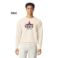 Image 3 of Texit Coin Unisex Lighweight Cotton Crewneck Sweatshirt - 1466CC