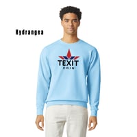 Image 5 of Texit Coin Unisex Lighweight Cotton Crewneck Sweatshirt - 1466CC