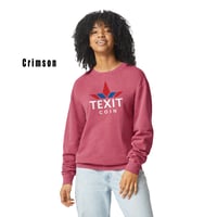 Image 6 of Texit Coin Unisex Lighweight Cotton Crewneck Sweatshirt - 1466CC